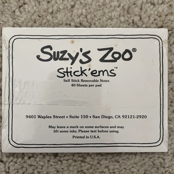 Brand new Suzy’s Zoo sticky notes - mouse - Picture 2 of 2